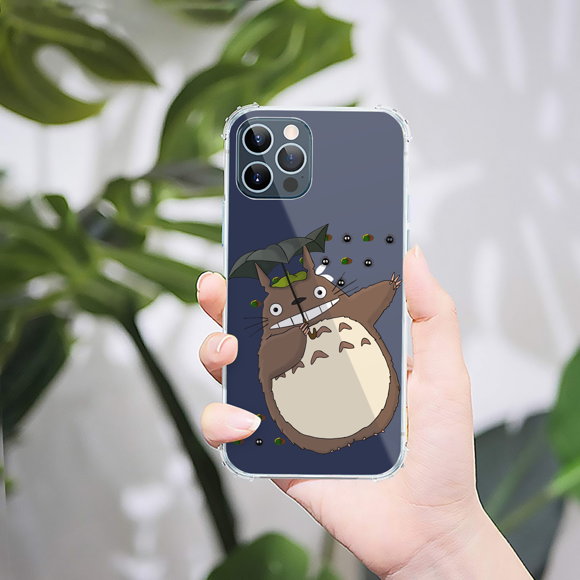 （画像用） となりのトトロ 草壁メイ 草壁サツキ My Neighbor Totoro Satsuki Kusakabe Mei Kusakabe 【iPhone 12シリーズ対応】透明スマホケース（クリアソフトケース）
